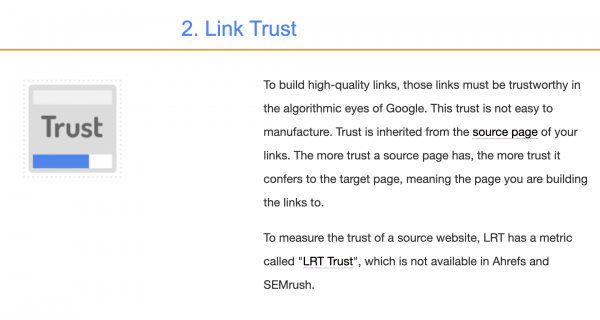 LRT Link Trust by LinkResearchTools