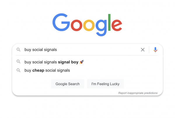 Signal Boy Google Autocomplete